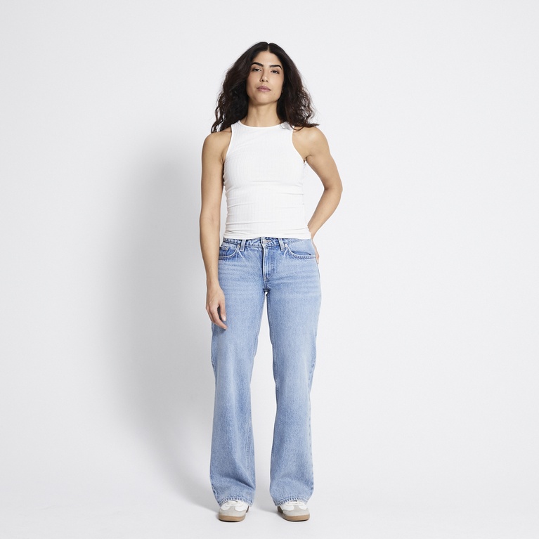 Low waist wide jeans "Low Rider" Light blue